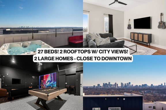 27 Beds | Rooftop Hot Tubs + CityViews + Game Room - Image 1